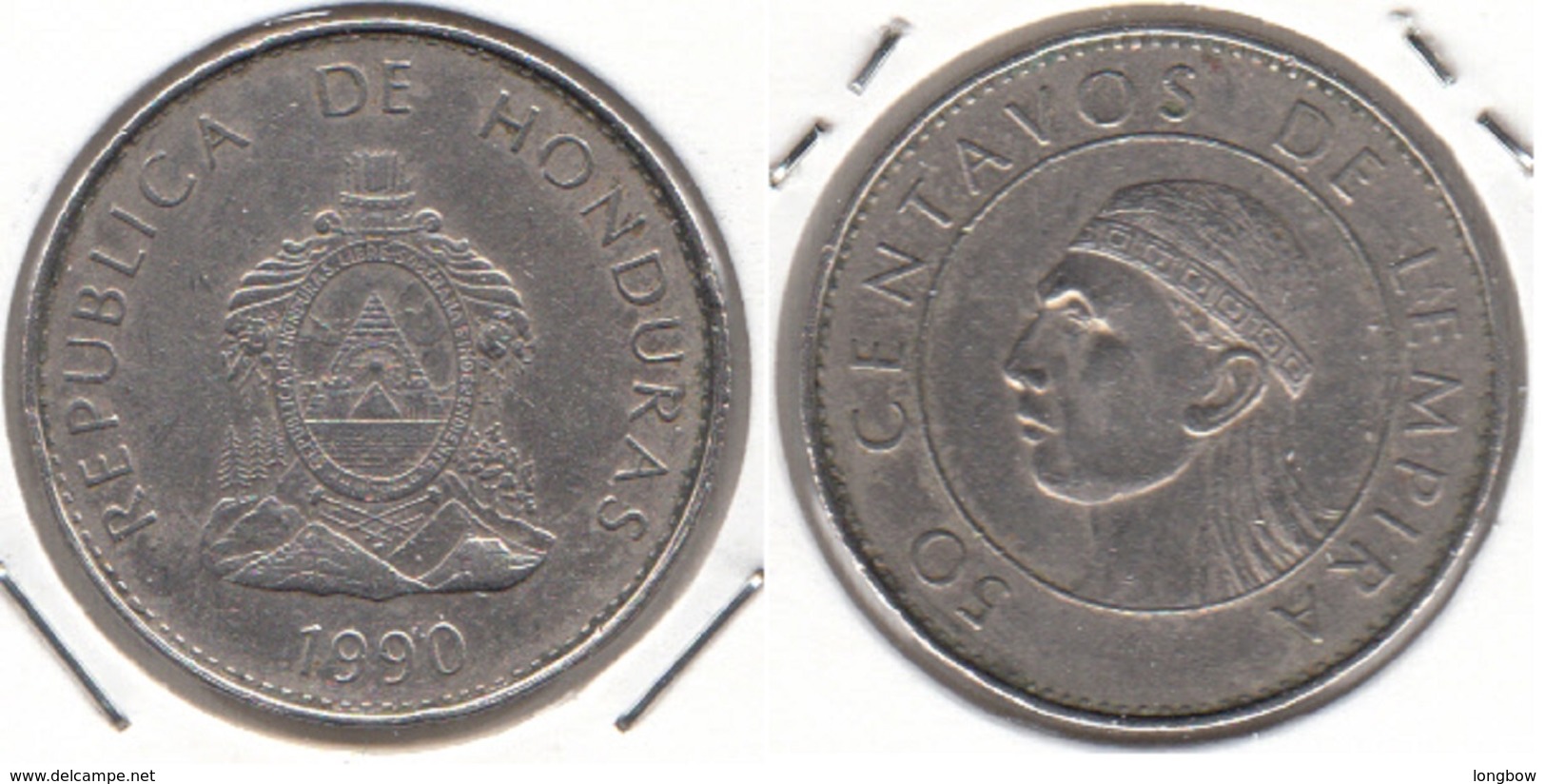 Honduras 50 Centavos 1990 KM#84 - Used - Honduras