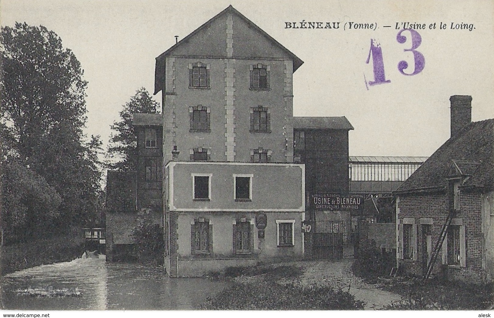 BLÉNEAU - L'usine Et Le Loing - Bleneau