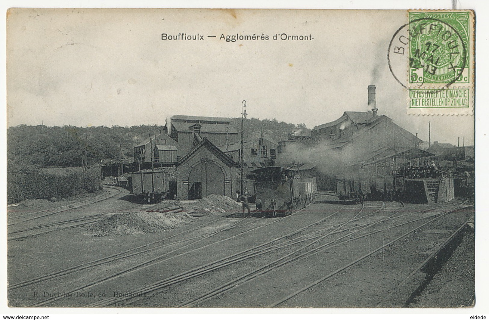 Bouffioulx Chatelet Agglomérés D' Ormont Mine Train Edit Duvivier Bolle Taxée Au Vesinet France - Châtelet