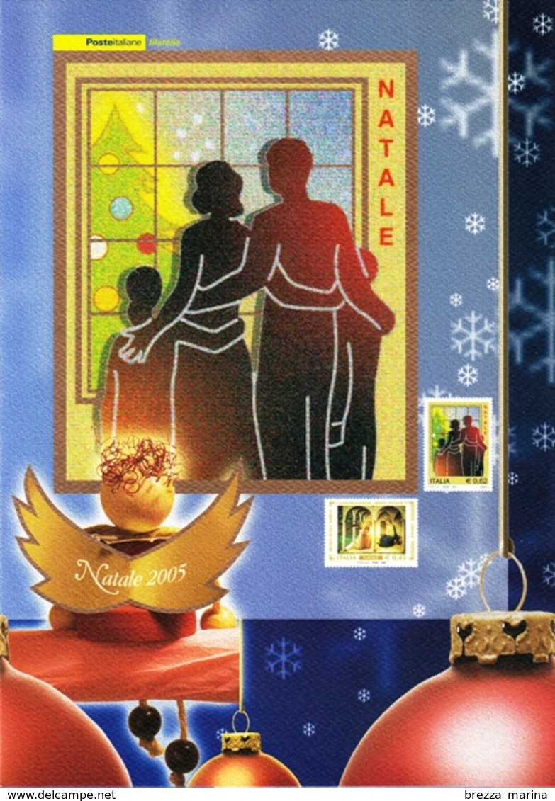 Nuovo - ITALIA - Folder - 2005 - Natale - Annunciazione, Opera Di Beato Angelico - Famiglia E Albero - Folder