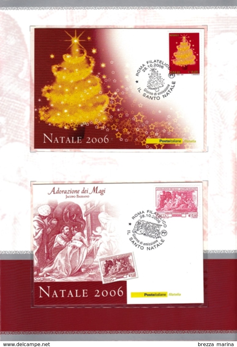 Nuovo - ITALIA - Folder - 2006 - Natale - Adorazione Dei Magi, Dipinto Di Jacopo Bassano - Albero - Folder