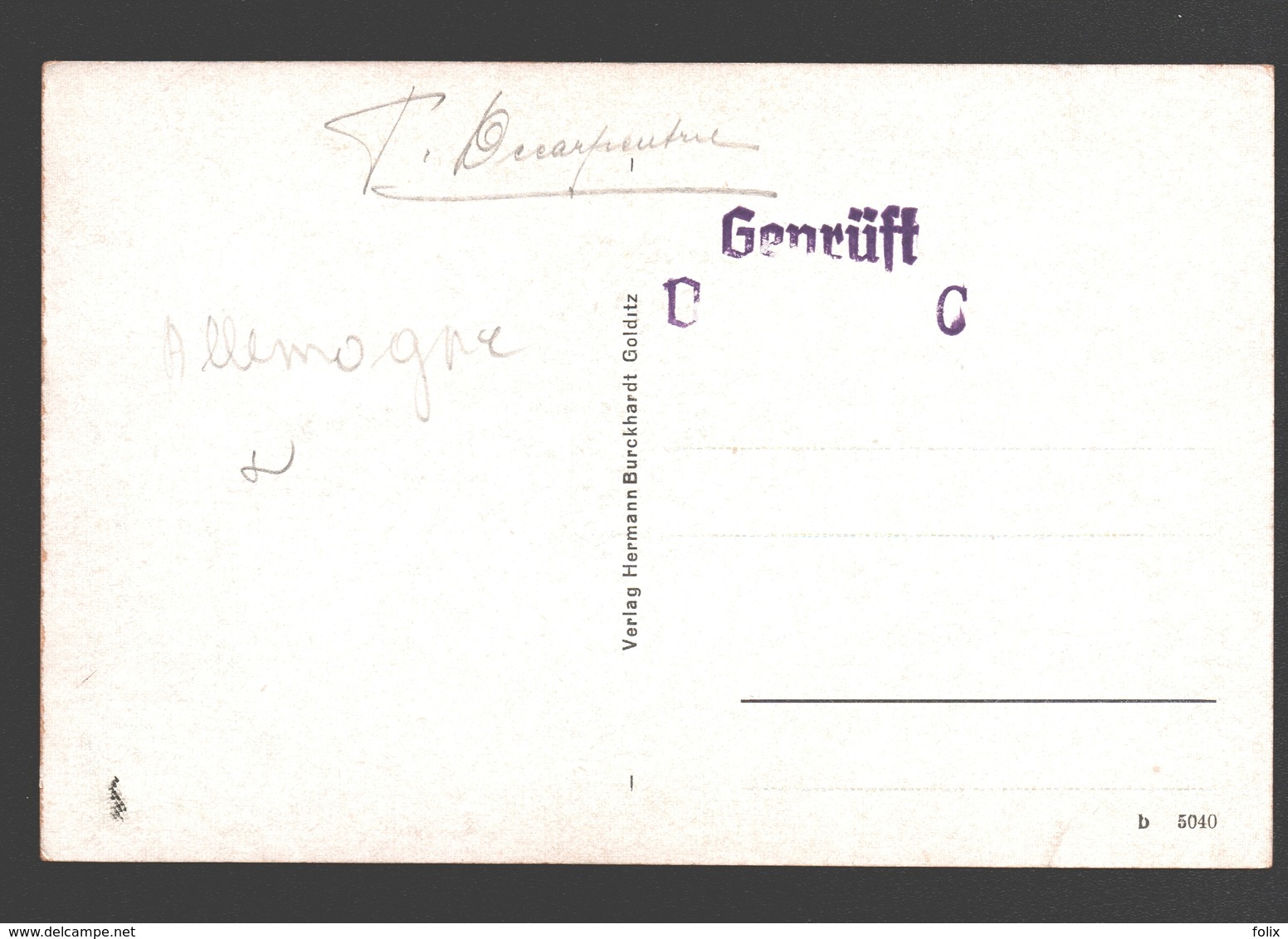 Colditz I. Sa. - Schlag 'Geprüft O C' - Colditz