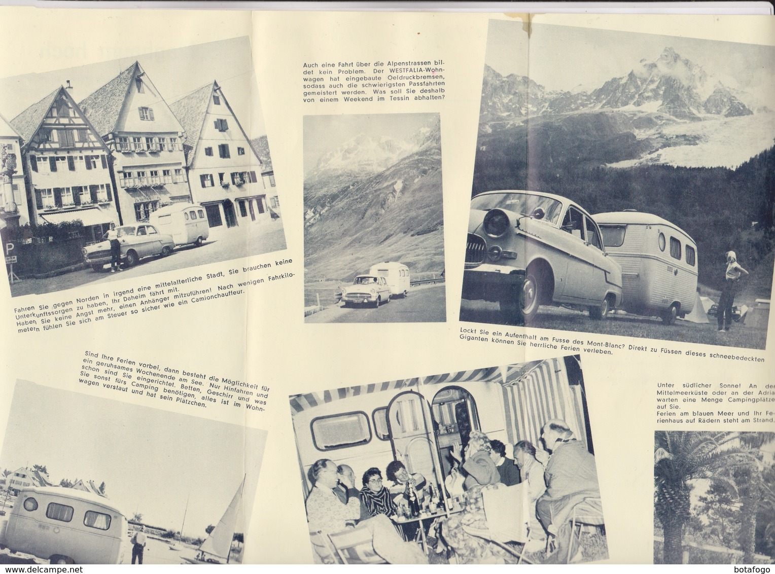 PUB CARAVANE  SCHLAGBAUM HOCH En 1960! - Publicités