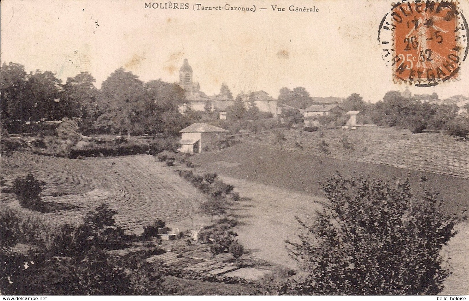 CPA B56 (82) Molières (82) Vue Générale - 1932 - Molieres