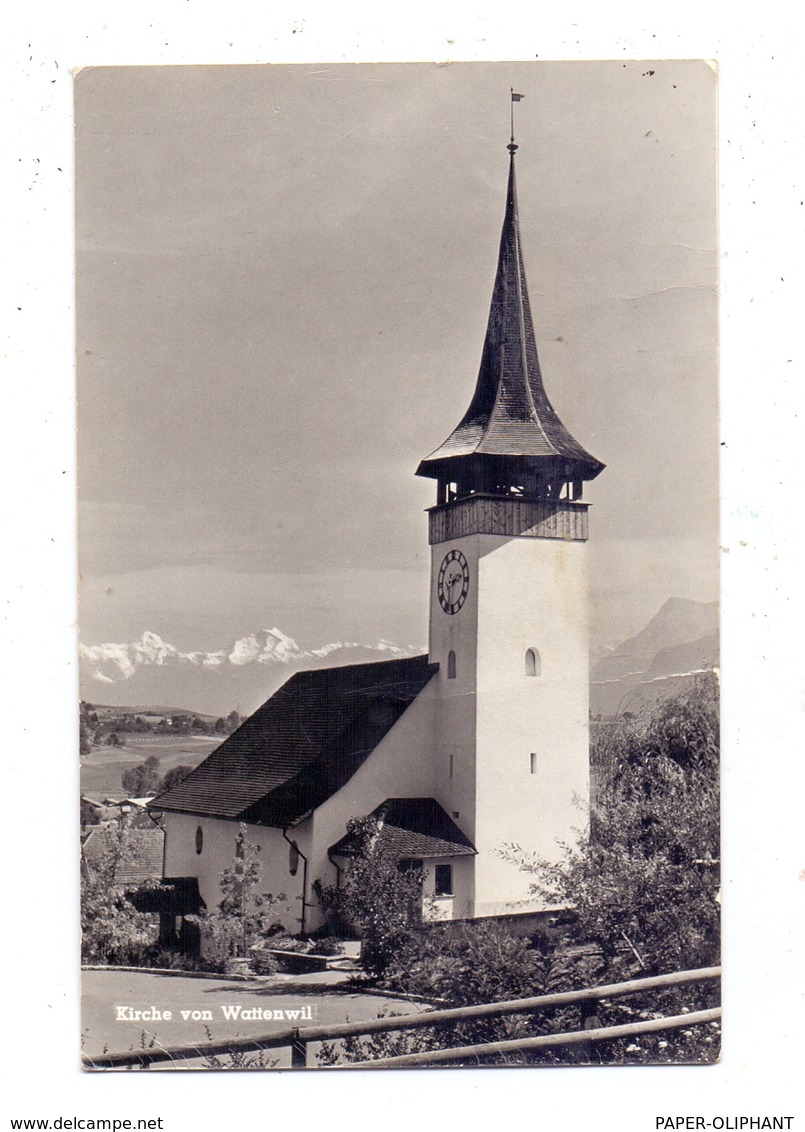 CH 3665 WATTENWIL BE, Kirche, 196.. Druckstelle - Wattenwil