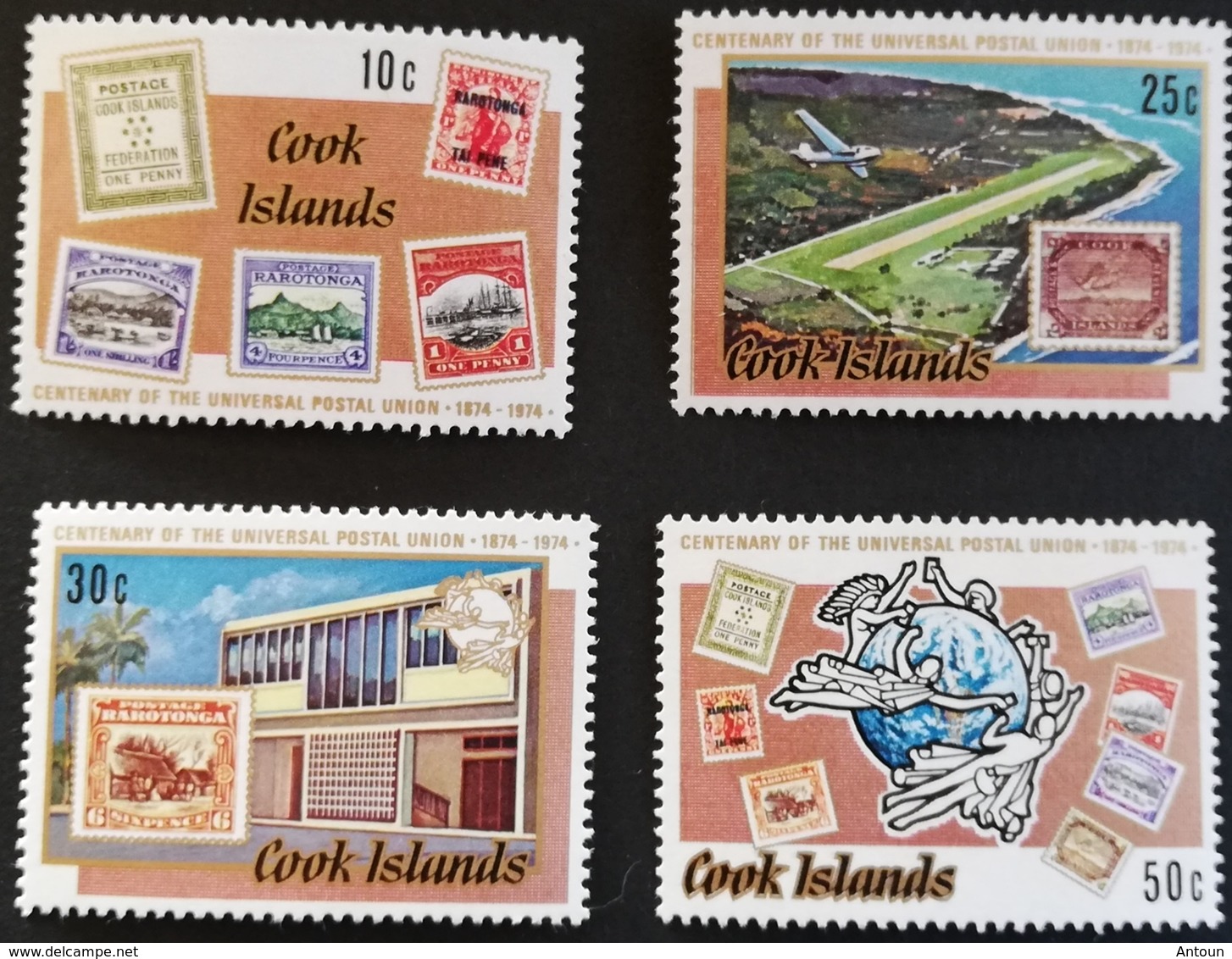 Cook Islands  1974 Cent. Of U.P.U - Cookeilanden