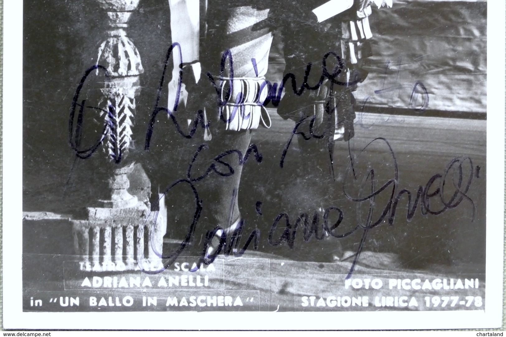 Musica Lirica - Autografo Della Cantante Soprano Adriana Anelli - 1977 - Other & Unclassified