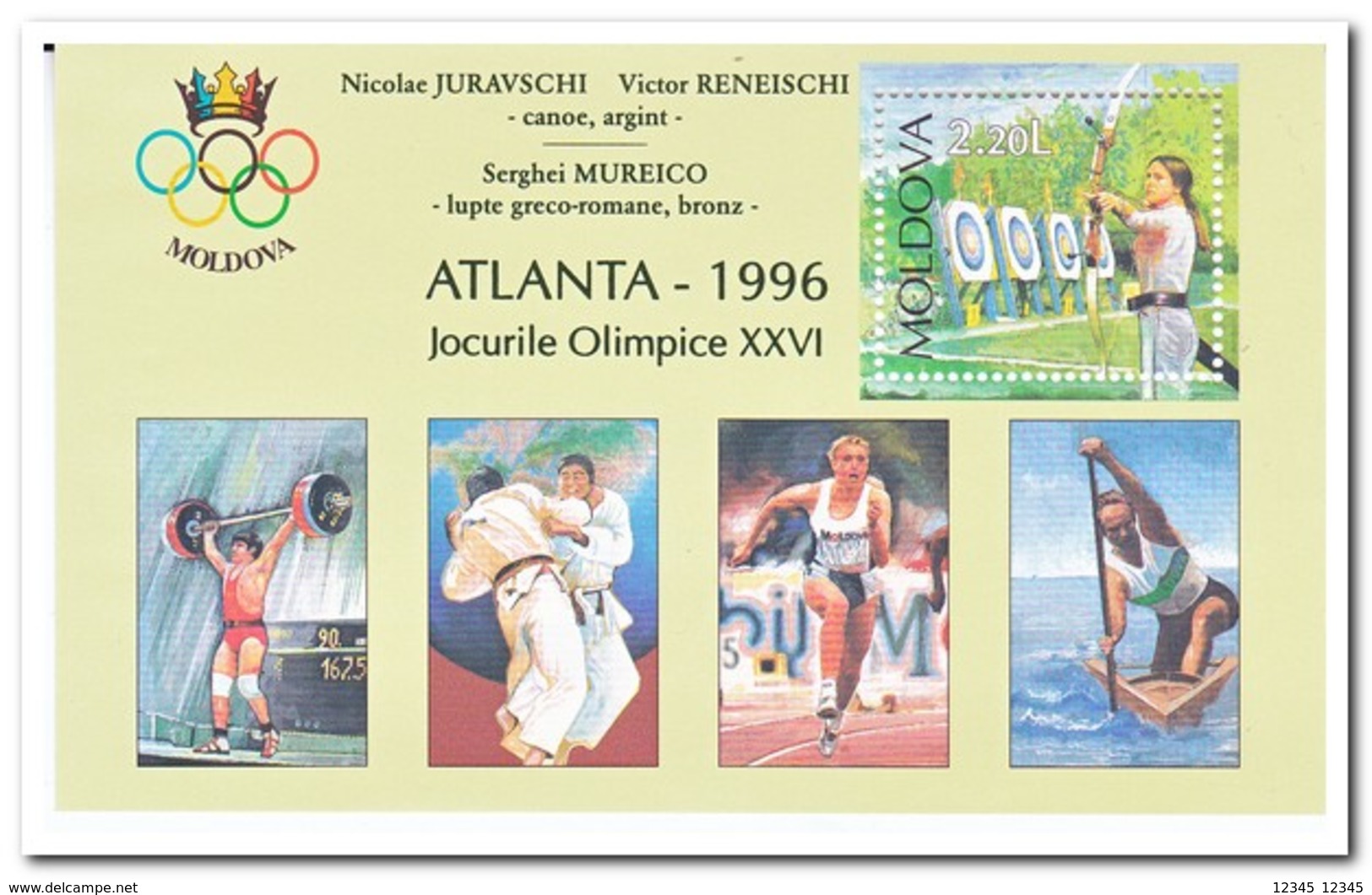 Moldavië 1996, Postfris MNH, Olympic Games - Moldavië