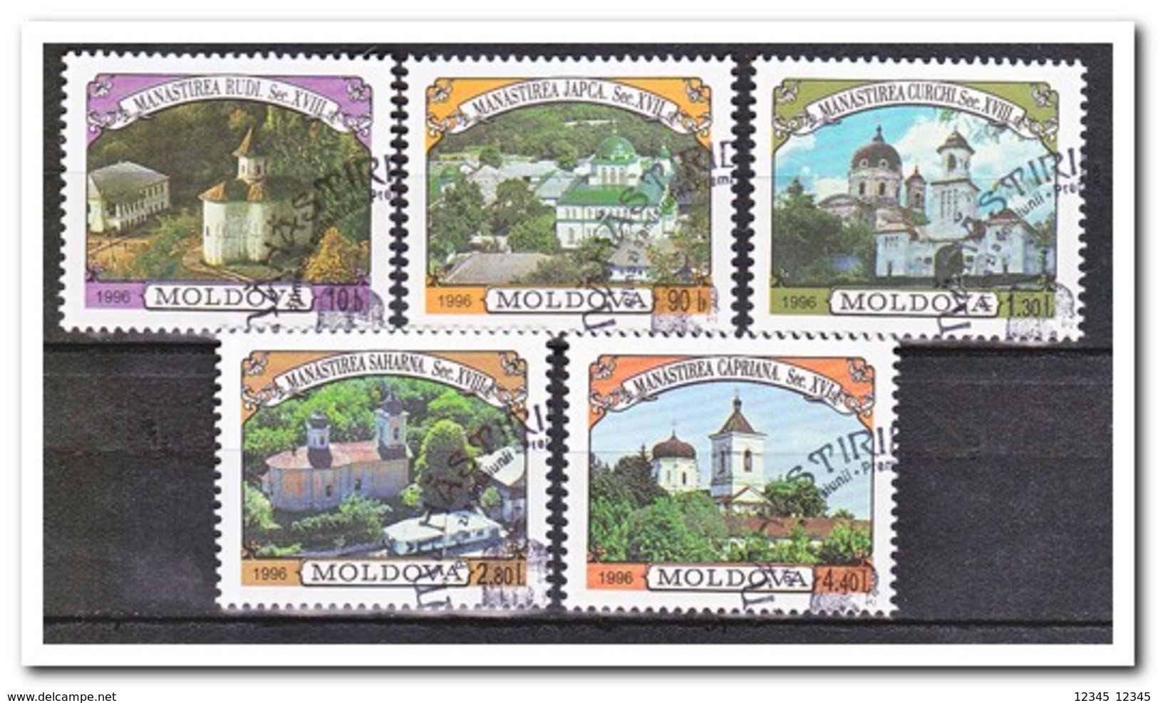 Moldavië 1996, Gestempeld USED, Castles - Moldavië