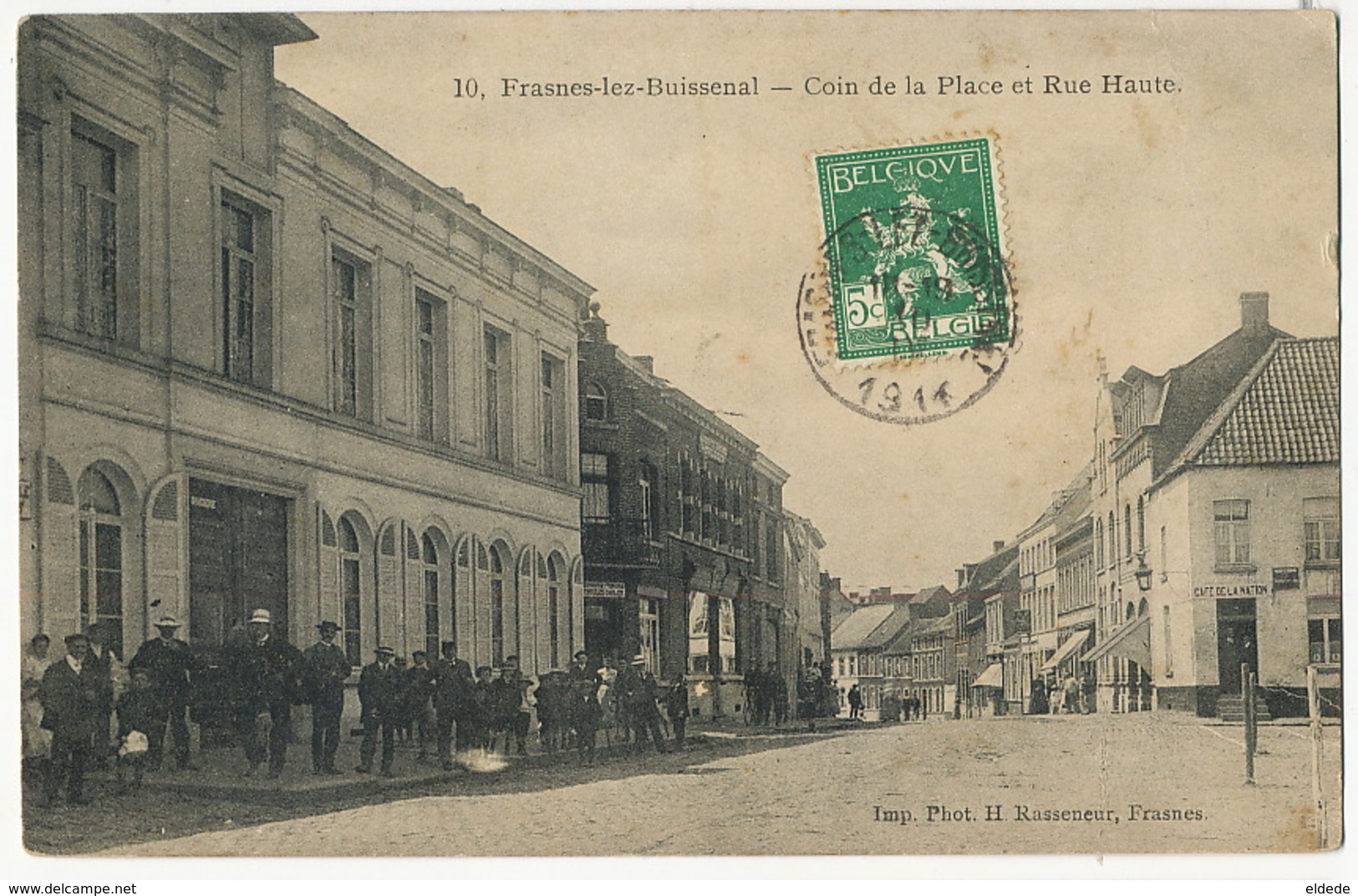 Frasnes Les Buissenal Coin De La Place Et Rue Haute  Edit Rasseneur Envoi à Aulnay Sous Bois - Frasnes-lez-Anvaing