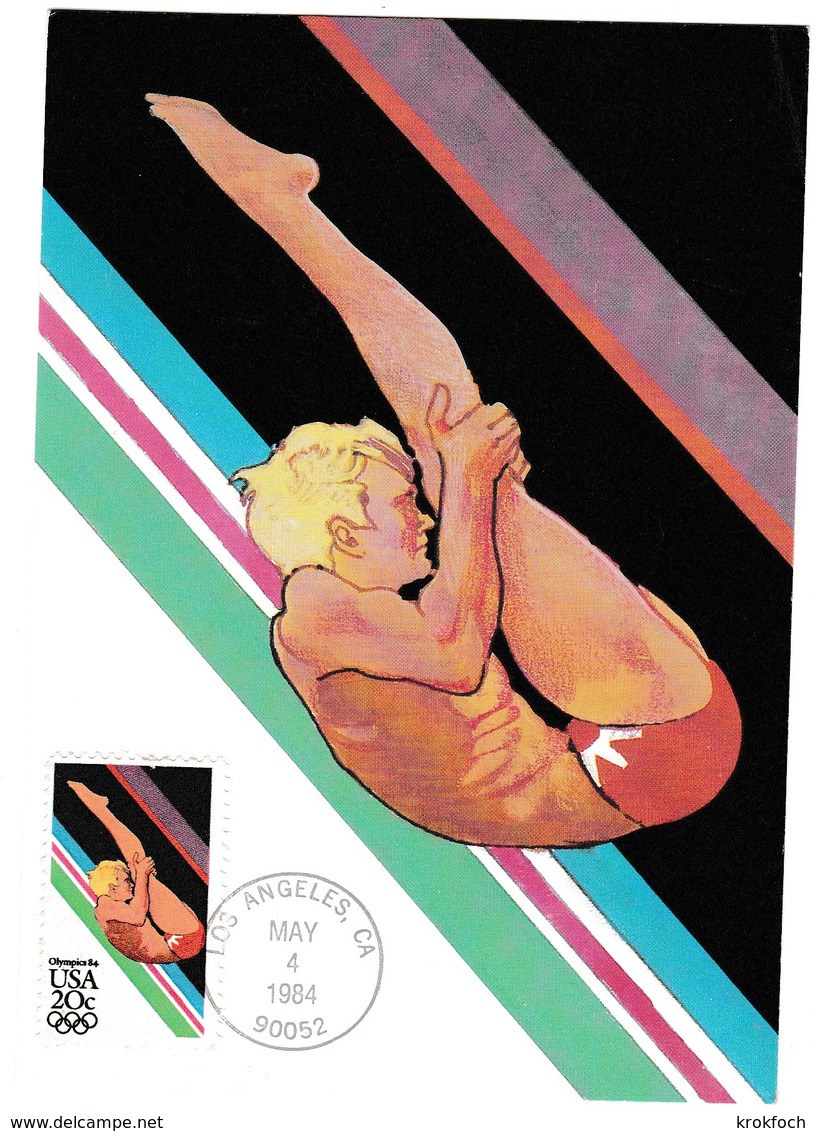 Plongeon - Los Angeles 1984 - Olympics Jeux Olympiques - Natation - Kunst- Und Turmspringen