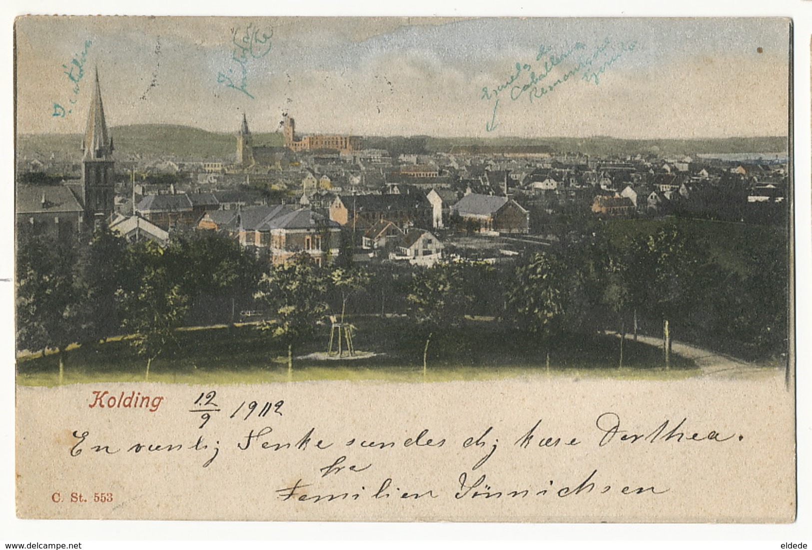 Kolding Hand Colored - Dänemark