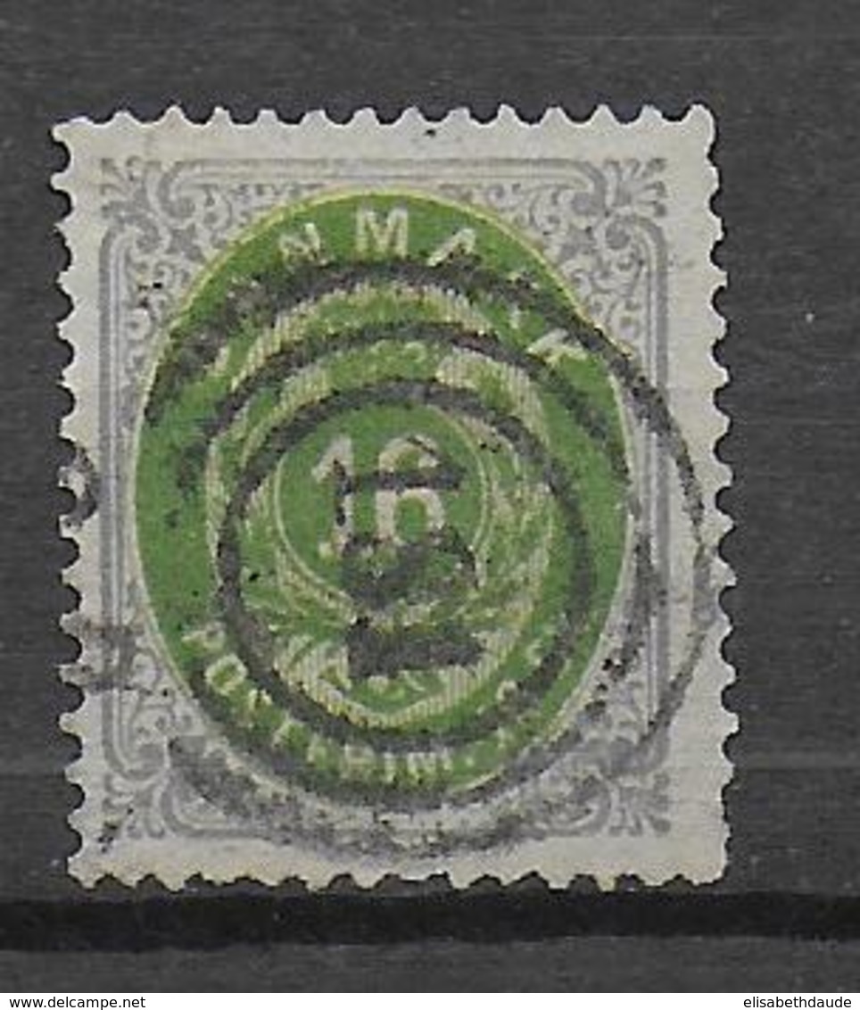 DANEMARK - 1870 - YVERT N° 20 OBLITERE TB SIGNE - COTE = 220 EUR. - Usati