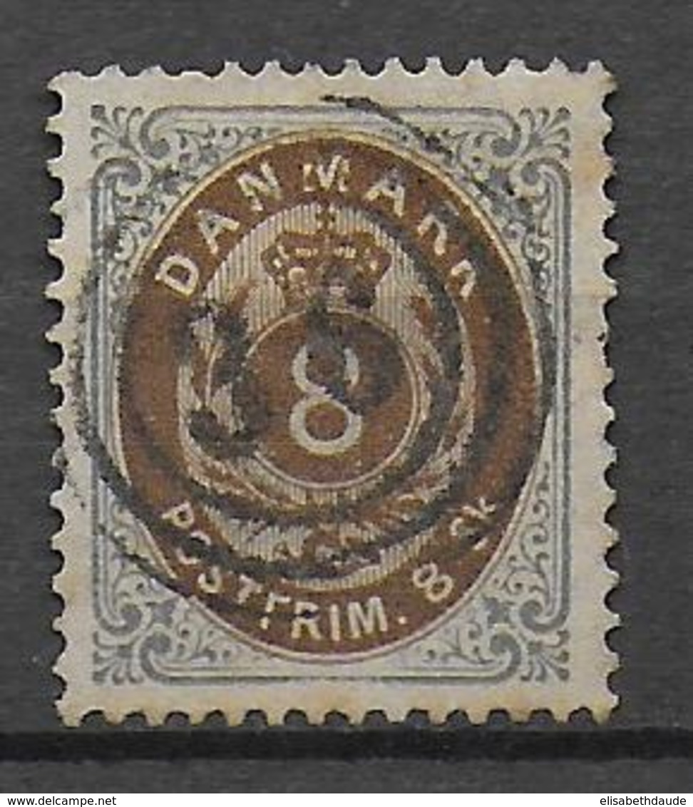 DANEMARK - 1870 - YVERT N° 19 OBLITERE TB  - COTE = 120 EUR. - Oblitérés