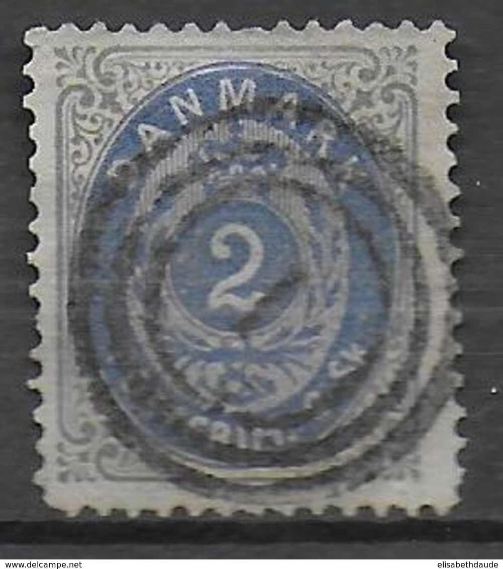 DANEMARK - 1870 - YVERT N° 16 OBLITERE TB  - COTE = 35 EUR. - Used Stamps