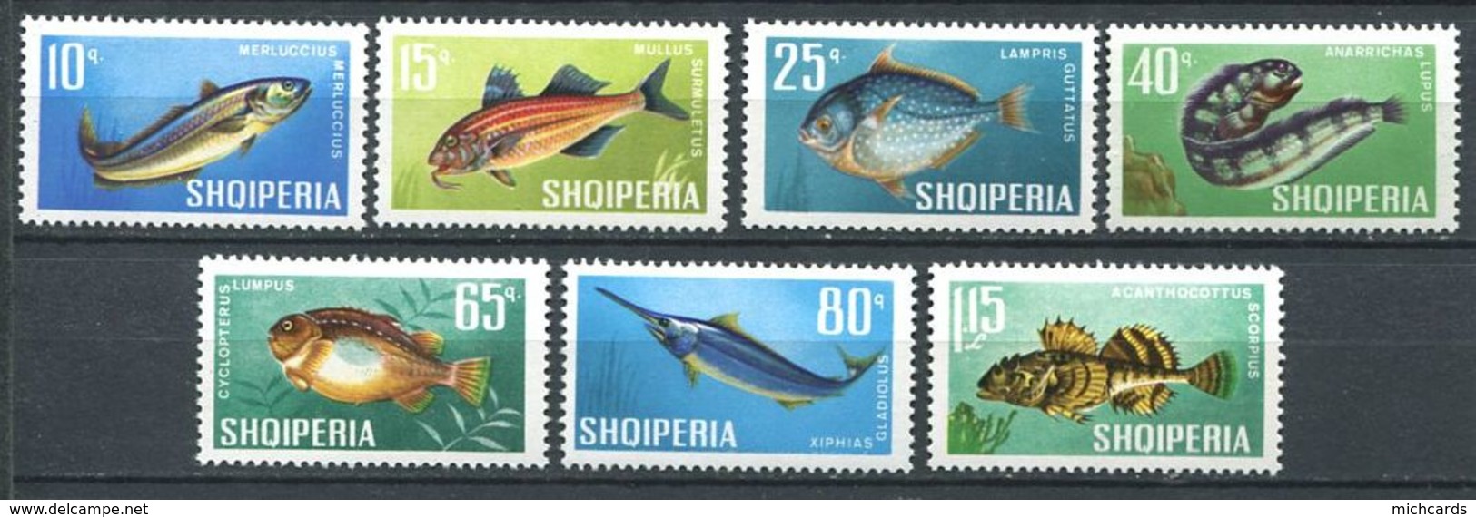 239 ALBANIE 1967 - Yvert 955/81 - Poisson - Neuf **(MNH) Sans Trace De Charniere - Albania