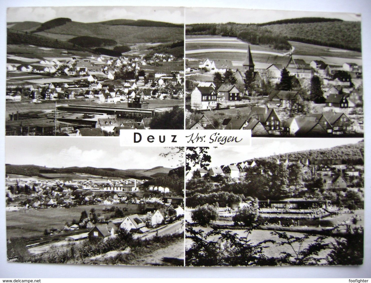 Germany DEUZ Krs. Siegen - Multiview - Posted 1966 - Siegen