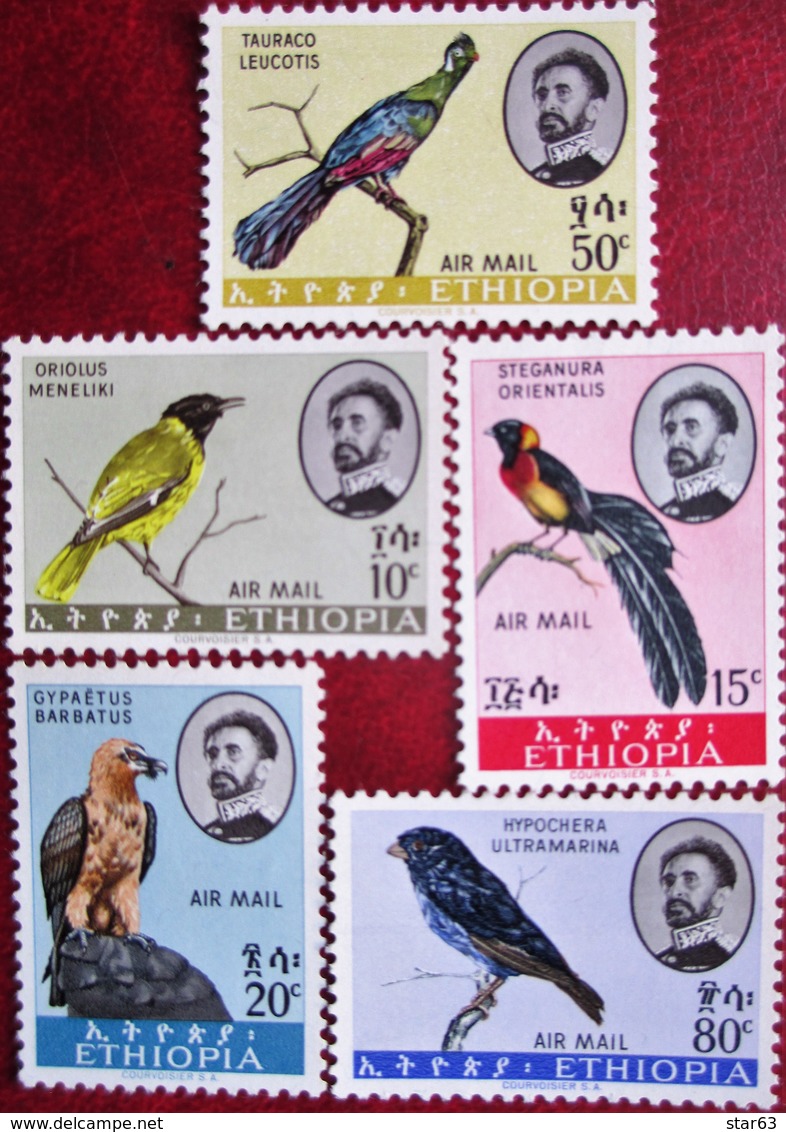 Ethiopia   Birds  6v   MNH - Sonstige & Ohne Zuordnung