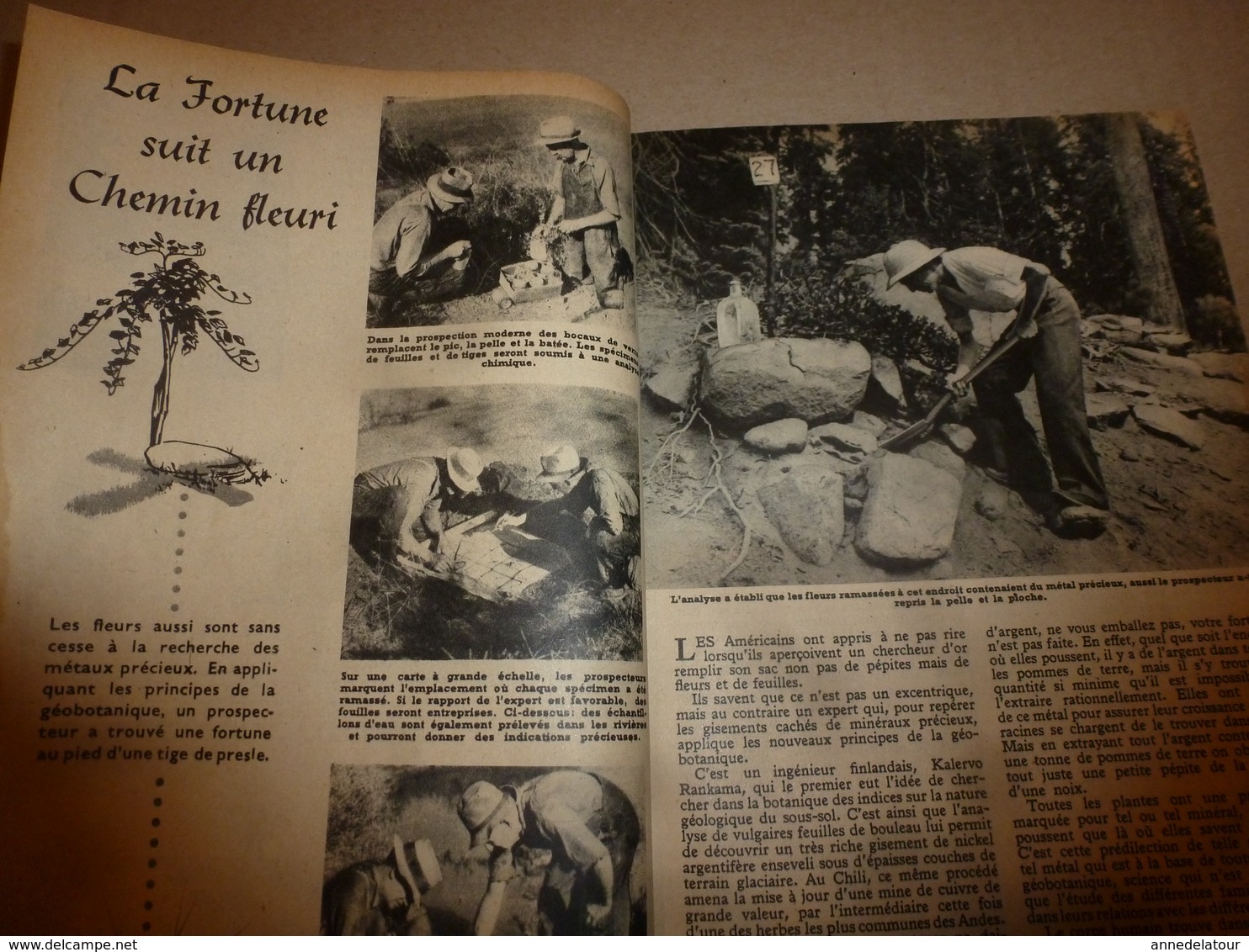 1948 MÉCANIQUE POPULAIRE:Géobotanique Pour Trouver De L'or;Médecin De Poupée;Jardin Sauvage;Faire Un Cruiser-moteur;etc - Sonstige & Ohne Zuordnung