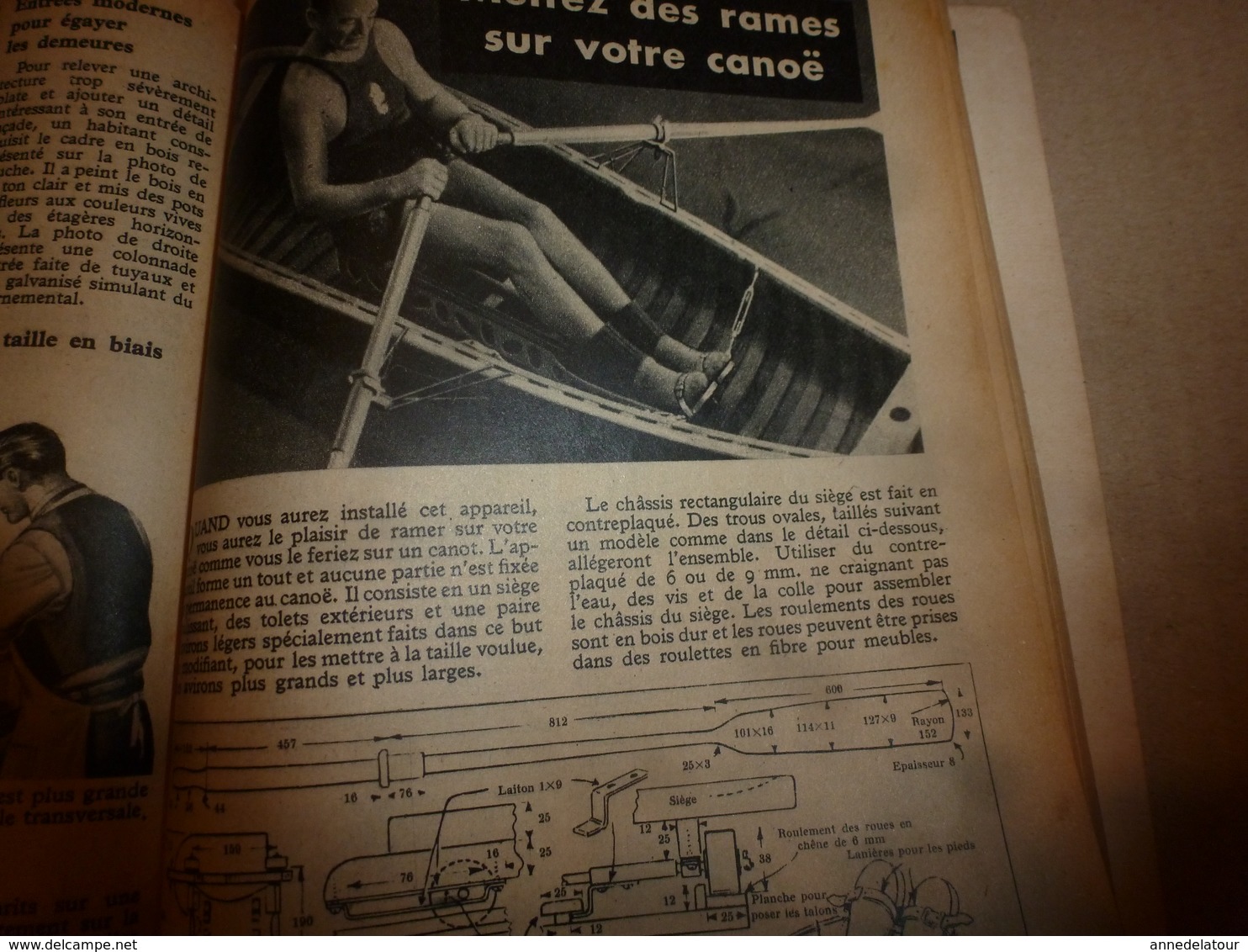 1948 MÉCANIQUE POPULAIRE:Géobotanique pour trouver de l'or;Médecin de poupée;Jardin sauvage;Faire un Cruiser-moteur;etc