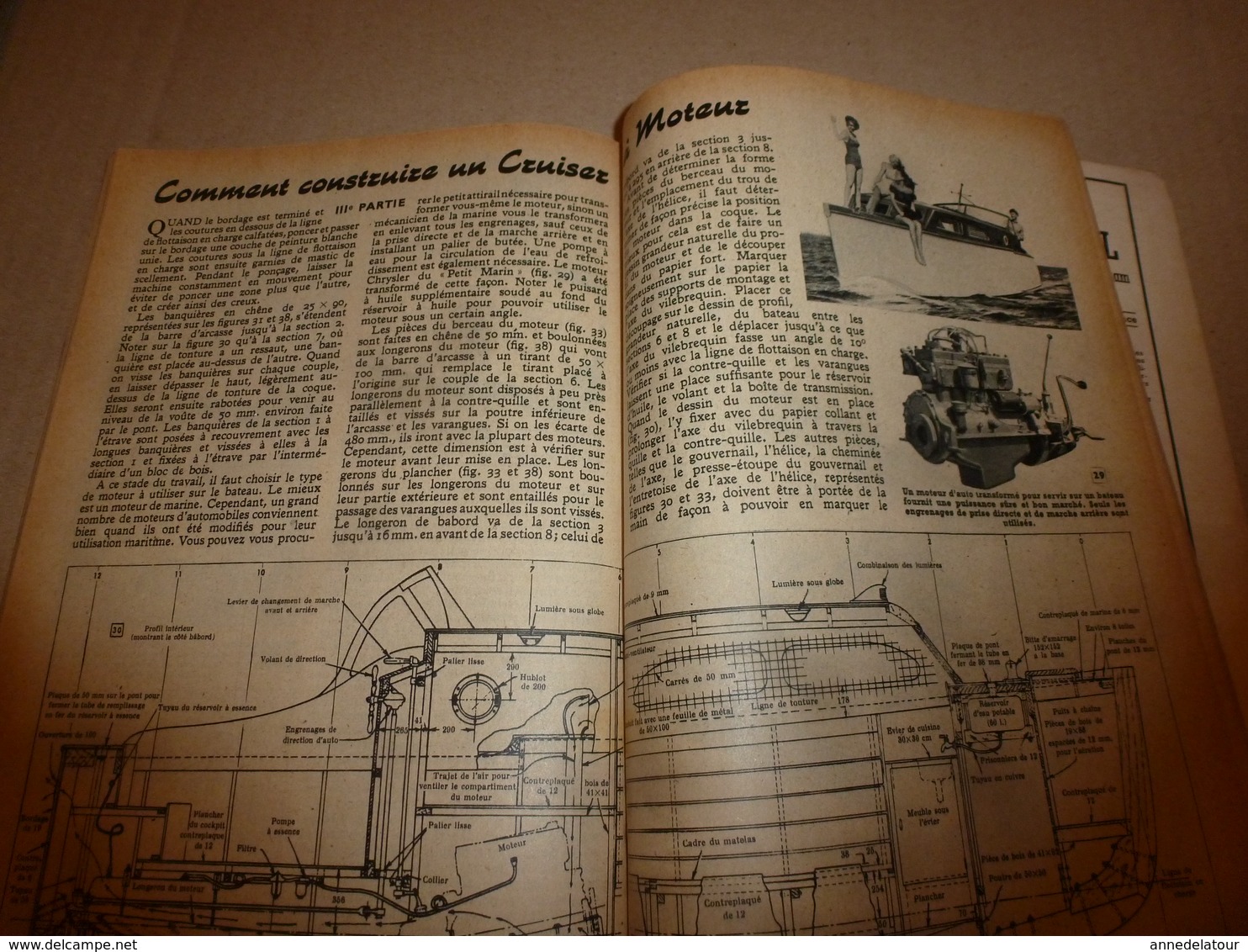 1948 MÉCANIQUE POPULAIRE:Géobotanique pour trouver de l'or;Médecin de poupée;Jardin sauvage;Faire un Cruiser-moteur;etc