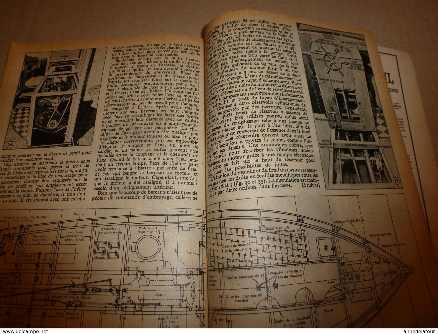 1948 MÉCANIQUE POPULAIRE:Géobotanique pour trouver de l'or;Médecin de poupée;Jardin sauvage;Faire un Cruiser-moteur;etc