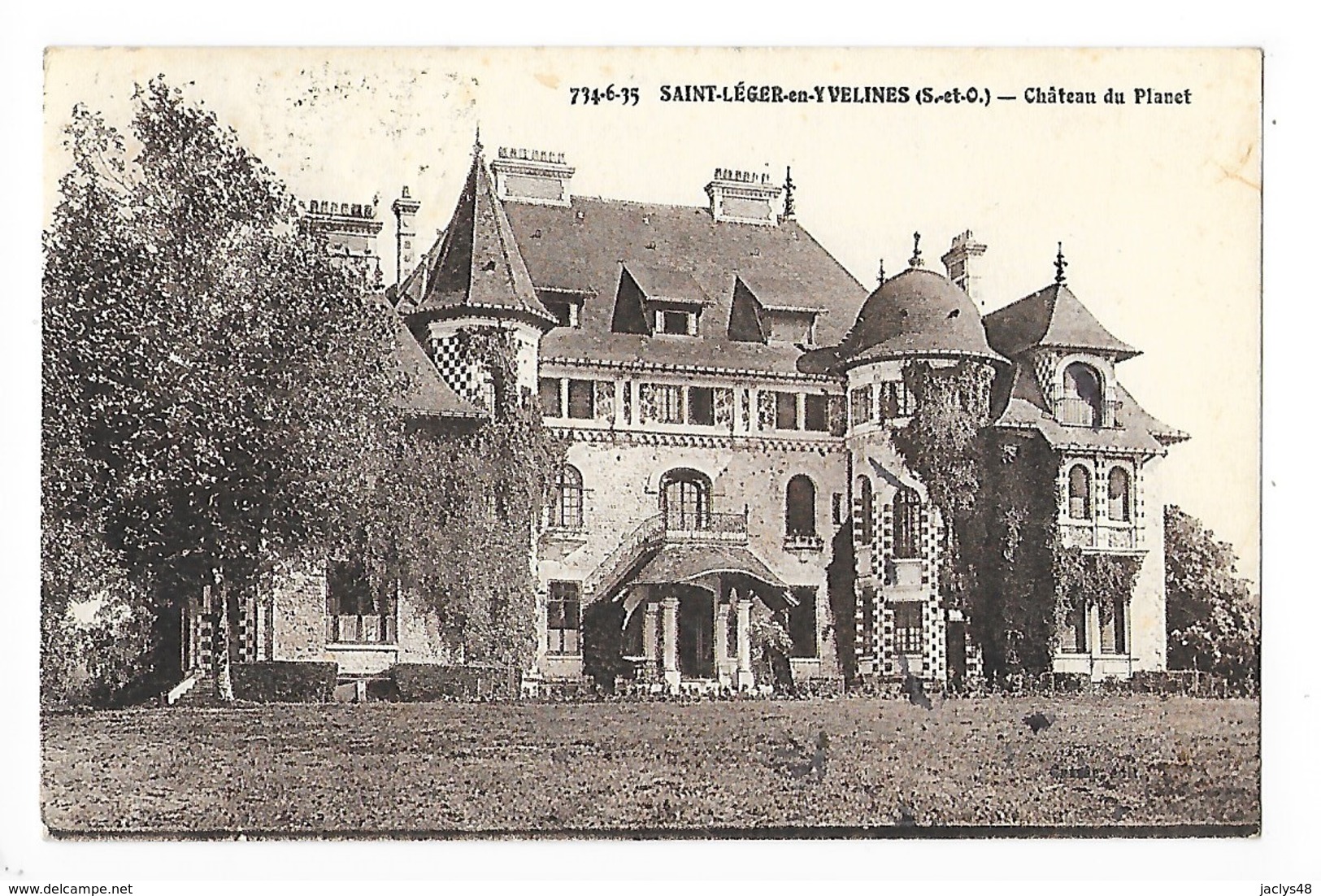 St LEGER En YVELINES  (cpa 78)  Château Du Planet  - L 1 - St. Leger En Yvelines