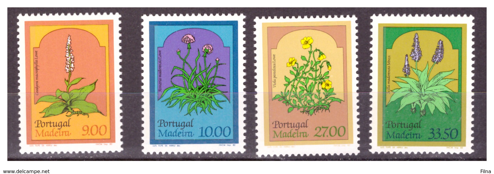 MADERA - 1982 - FLORA LOCALE. SECONDA SERIE. SERIE COMPLETA. MNH** - Madeira