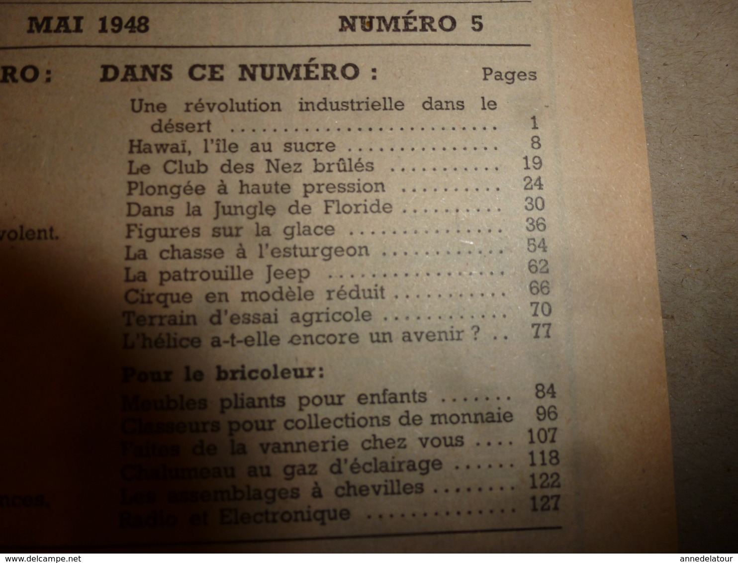 1948 MÉCANIQUE POPULAIRE: Patinage Sur Glace; Etude Des Avalanches; Faire Un Berceau Hollandais;etc - Other & Unclassified