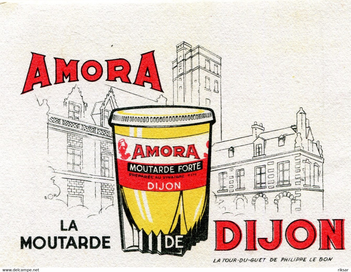 BUVARD(MOUTARDE) AMORA(DIJON) - Mostard