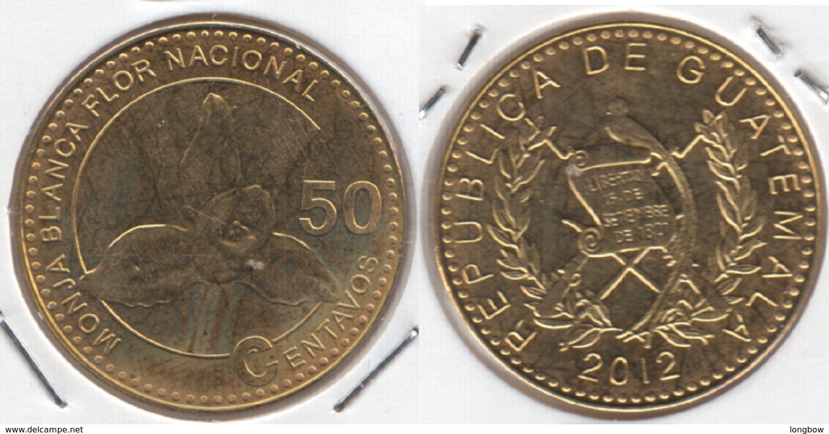 Guatemala 50 Centavos 2012 - Used - Guatemala