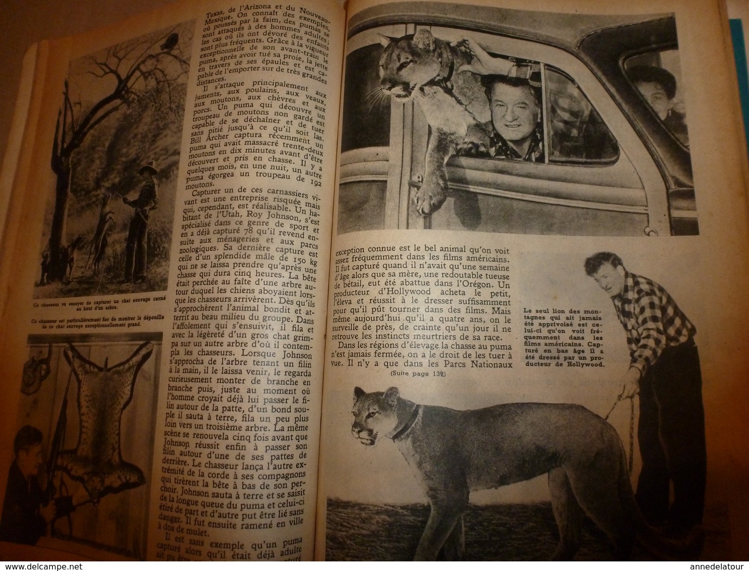 1948 MÉCANIQUE POPULAIRE:Automobile Hudson;Sauvegarde des forêts; L'avion CONSTITUTION;Chasse au puma;Cruiser-moteur;etc