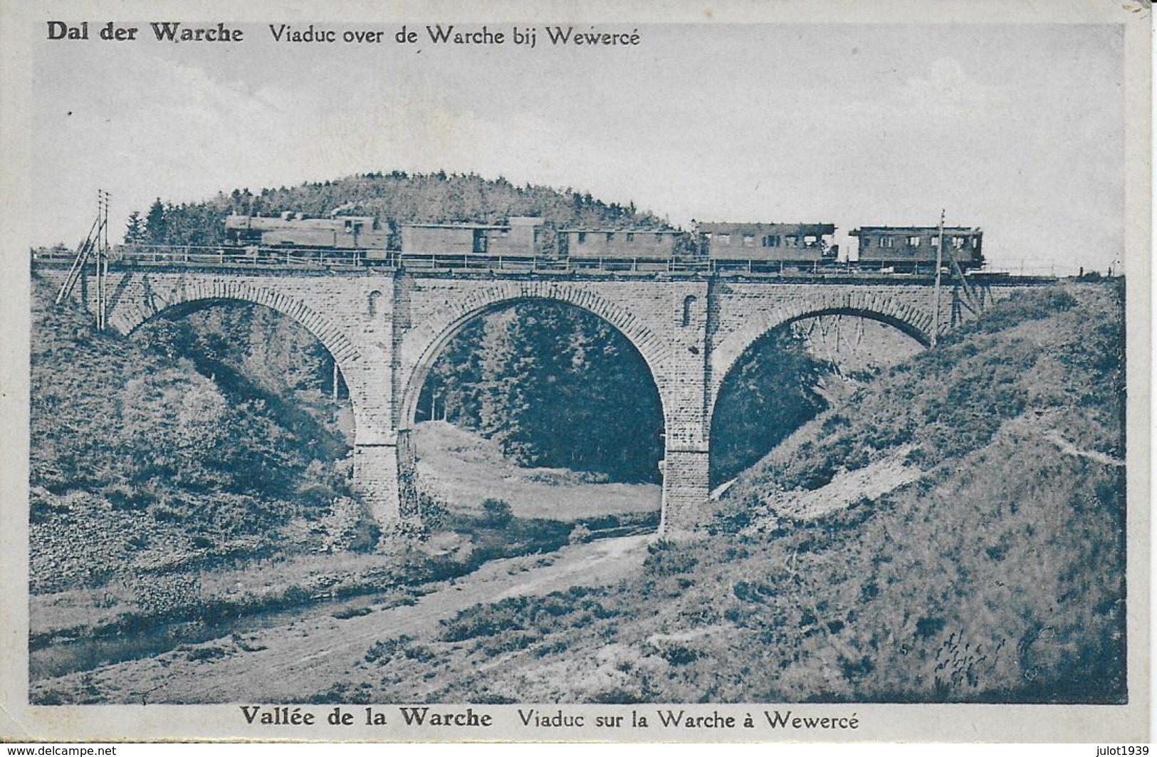 WEYWERTZ ..-- TRAIN Sur Le VIADUC De WEVERCE . Vers ANDERLECHT . Voir Verso . - Butgenbach - Butgenbach