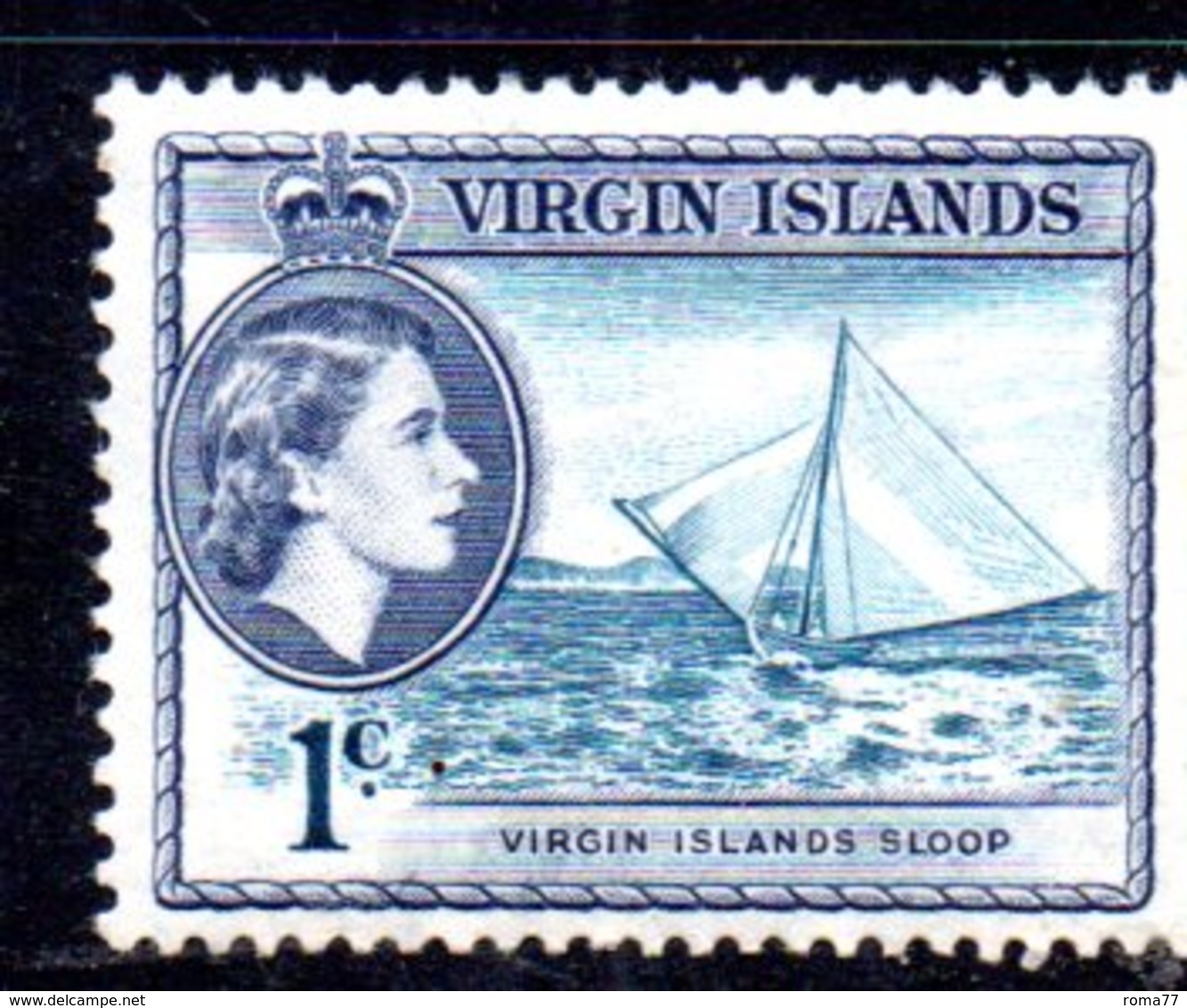 1066  490 - VIRGIN ISLANDS 1956 , Yvert N. 114  *** - British Virgin Islands