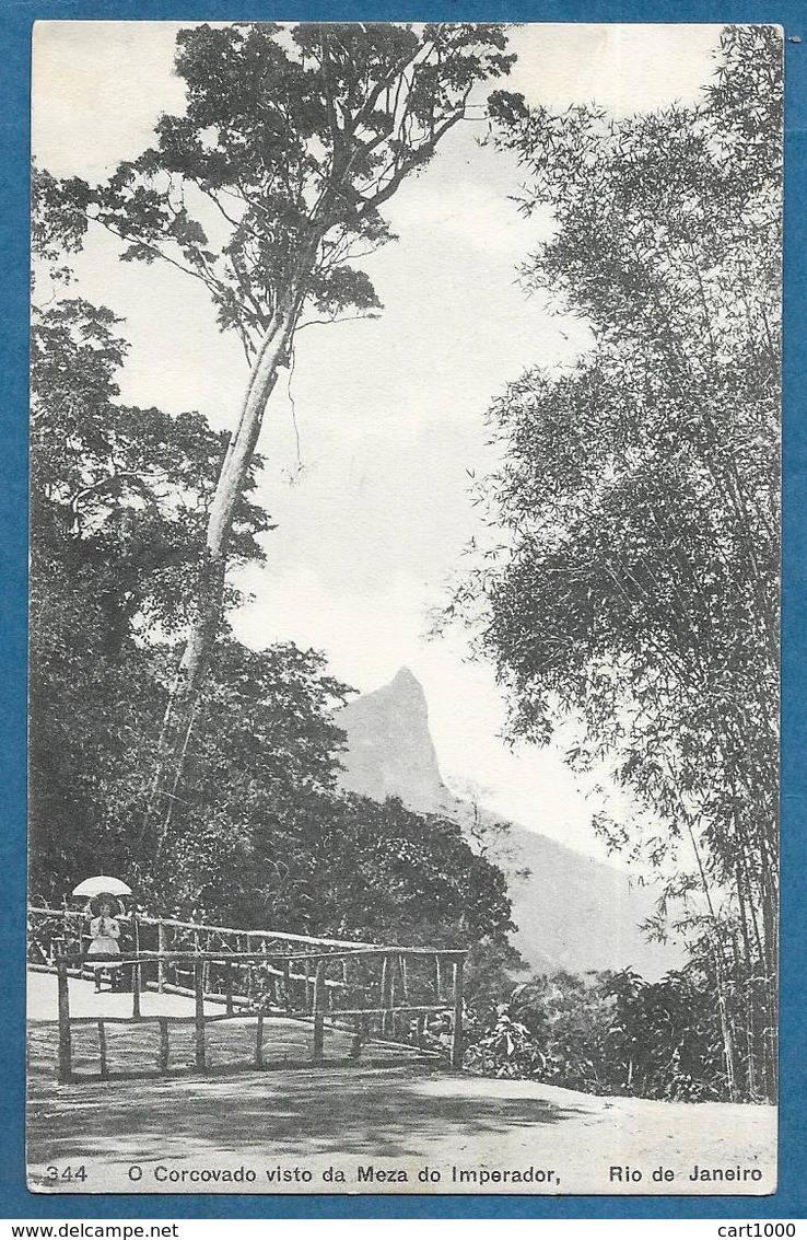 BRASIL RIO DE JANEIRO O CORCOVADO VISTO DA MEZA DO IMPERADOR - Rio De Janeiro