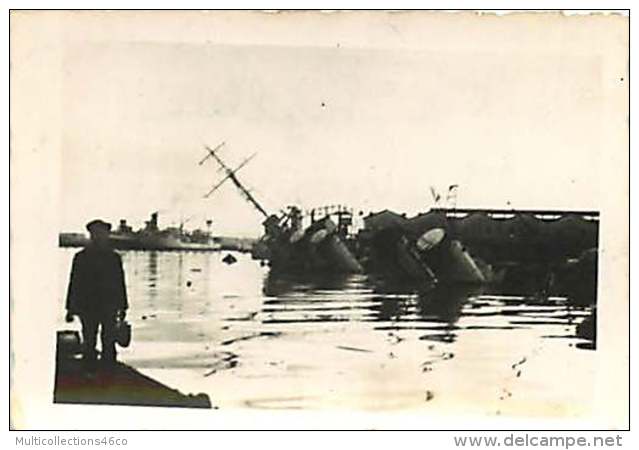 241018 - GUERRE 39 45 Bateau - 27 11 1942 Sabordage Flotte Française à TOULON Contre Torpilleur Vautour Quai Des Machine - Toulon