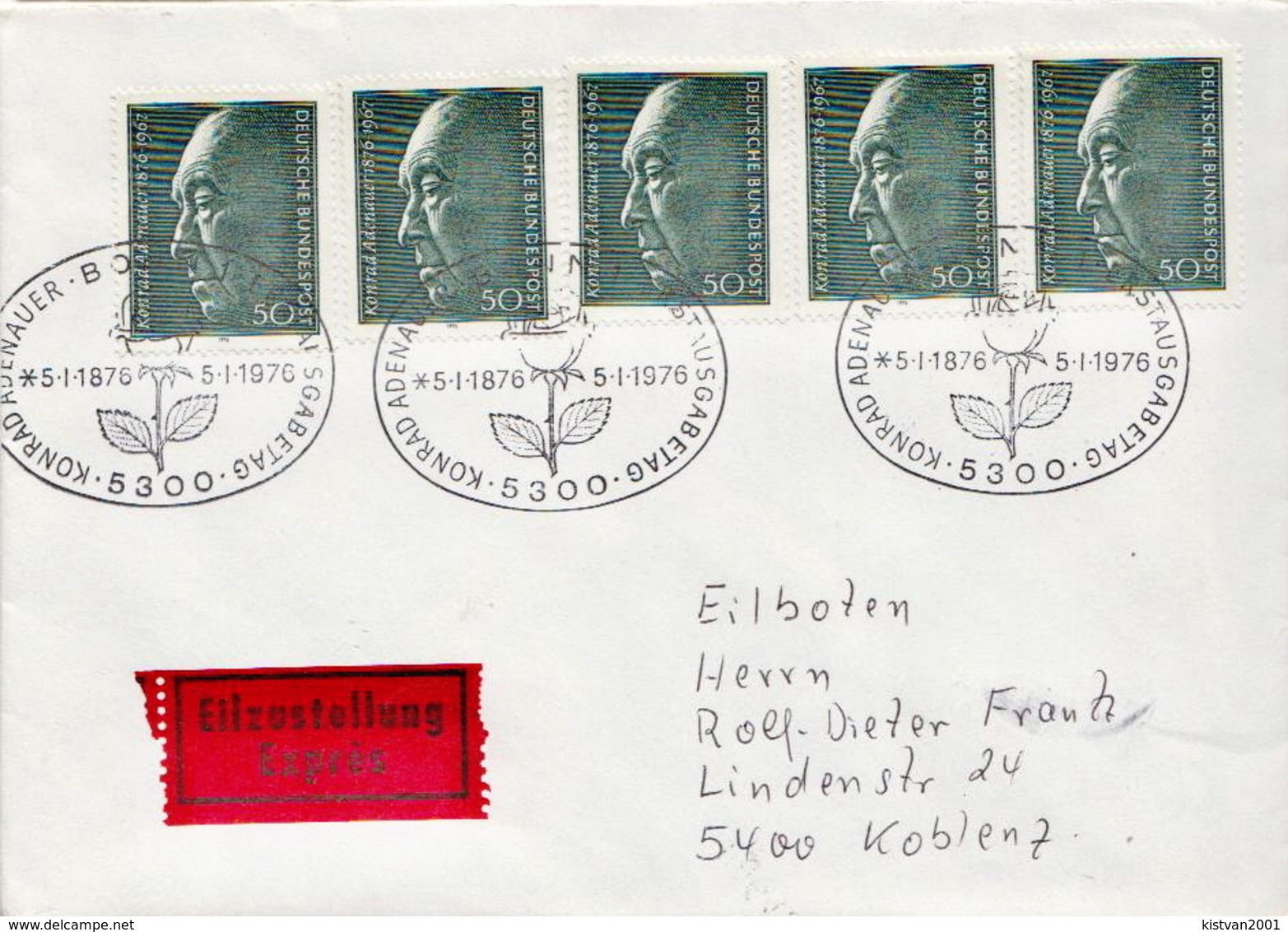 Postal History Cover: Germany Stamps On Express Cover - Andere & Zonder Classificatie