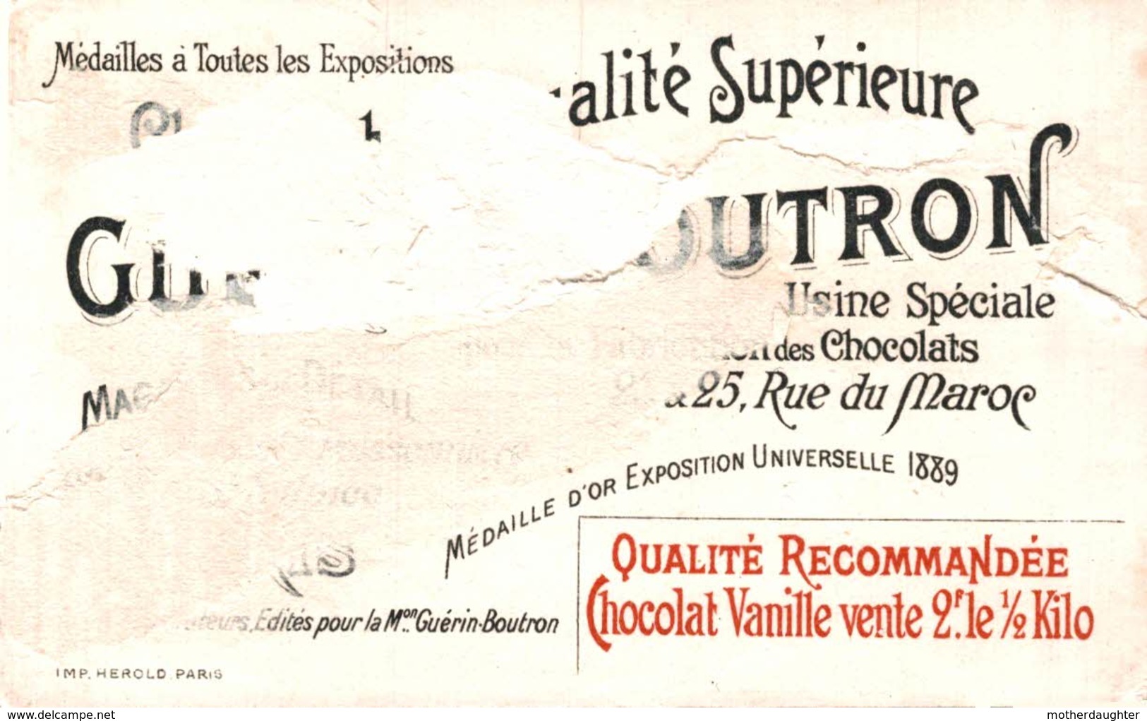 CHROMO EXPLORATEUR GAL DUCHESNE - CHOCOLAT GUERIN BOUTRON - Guerin Boutron