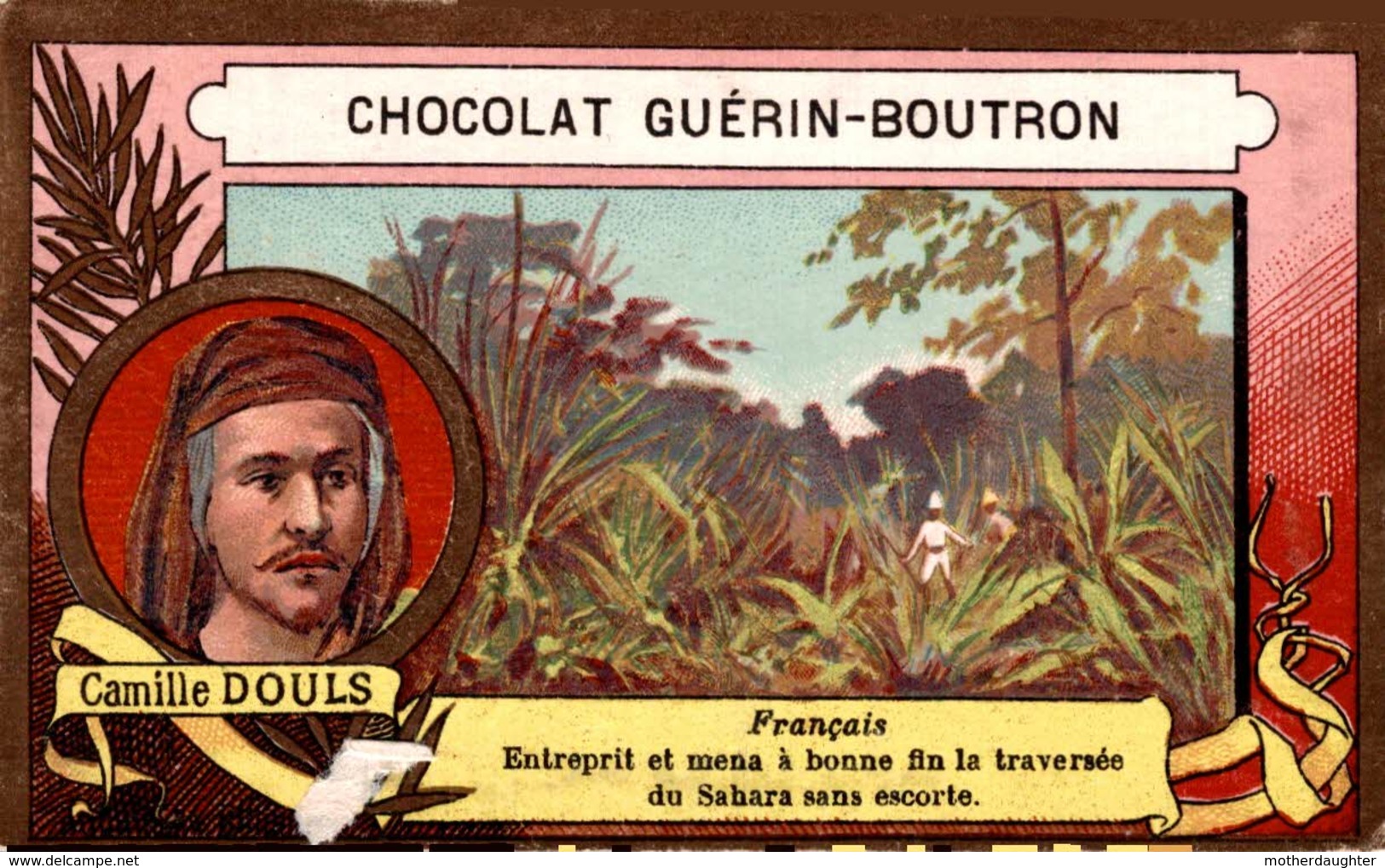 CHROMO EXPLORATEUR CAMILLE DOULS - CHOCOLAT GUERIN BOUTRON - Guérin-Boutron