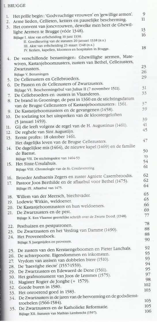 1986 DE ZWARTZUSTERS VAN BRUGGE DIKSMUIDE OOSTENDE VEURNE EN BRAZILIE VAN DEN BERGHE VAN DEN HEUVEL VERHELST - Geschiedenis