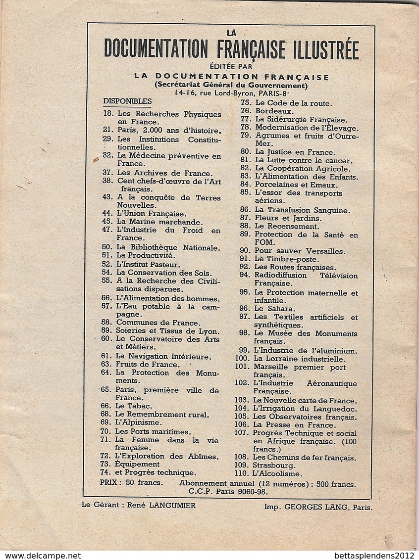 L'aviation Légère Et Sportive - Doc. Francaise Illustrée N°111 Mars 1956 - 31 Pages Bon état - Aviación