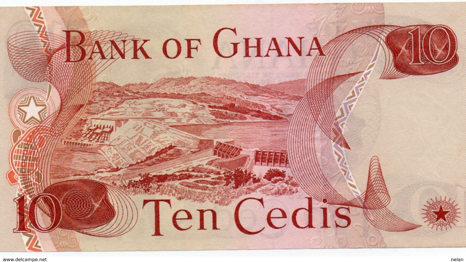 GHANA 10 CEDIS 1987 UNC  P-16 - Ghana