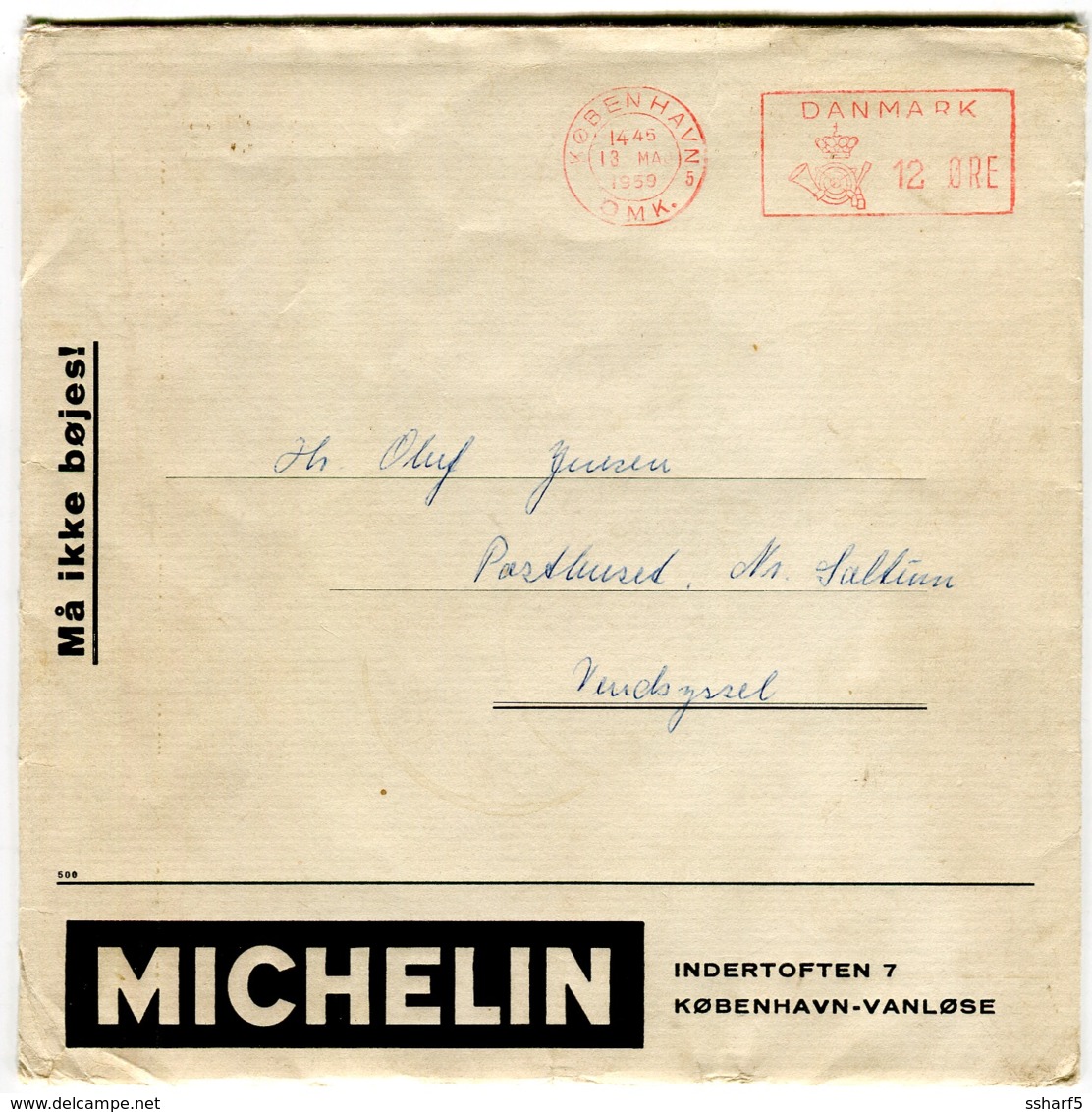 2 Disques 33 tours PROMOTION PNEUS MICHELIN en danois 1959 comme neufs très rares