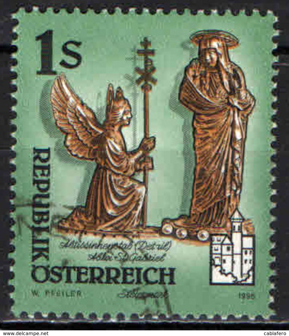 AUSTRIA - 1995 - ABBAZIA DELLE BENEDETTINE A BERTHOLDSTEIN - USATO - Usati