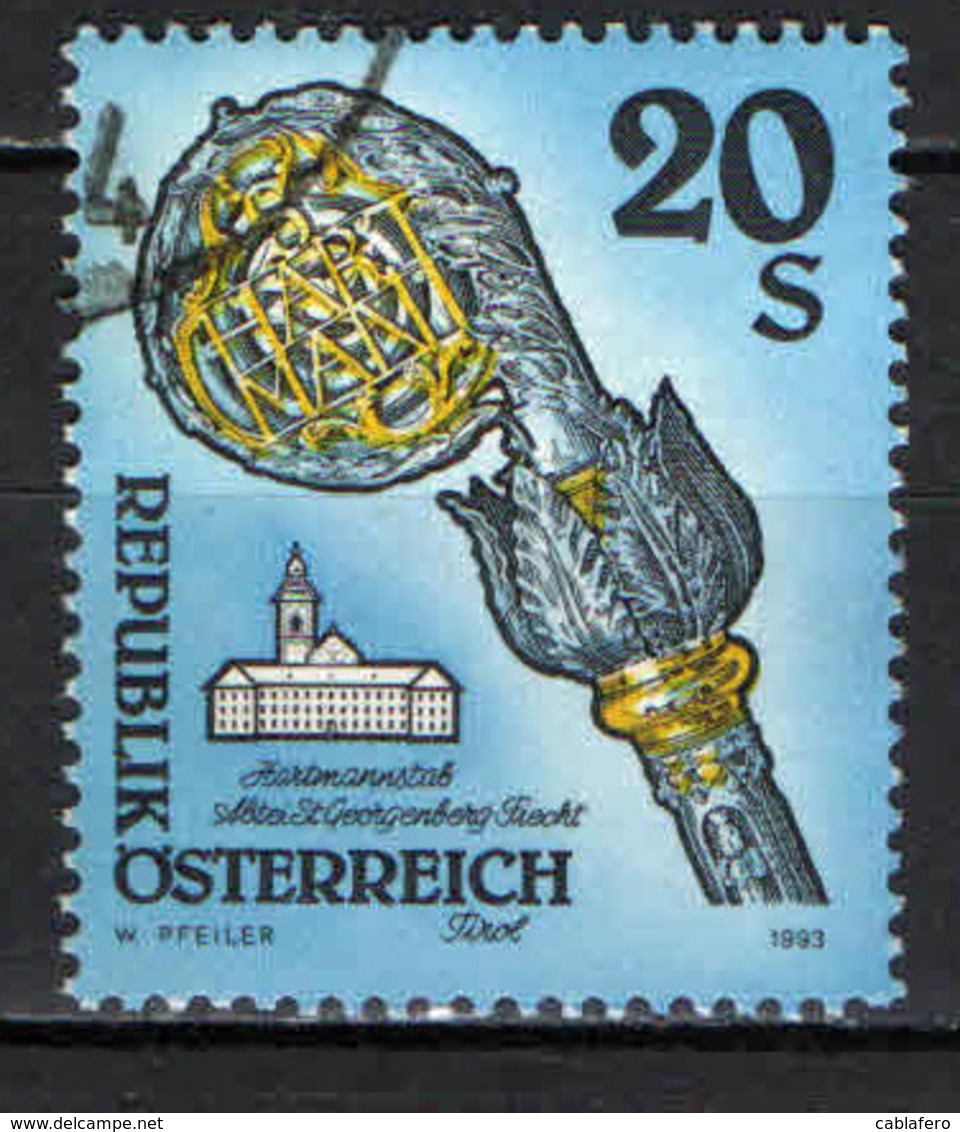 AUSTRIA - 1993 - MAZZA DI HARTMANN - USATO - Usati