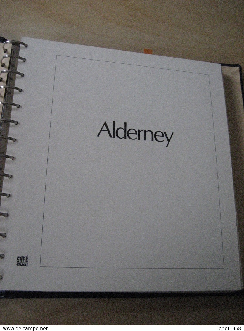 Alderney Safe Dual 1983-2007 Im Binder (1412) - Reliures Et Feuilles