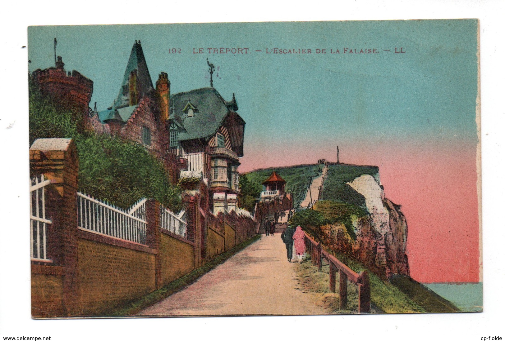 76 - LE TRÉPORT . L'ESCALIER DE LA FALAISE - Réf. N°19282 - - Le Treport