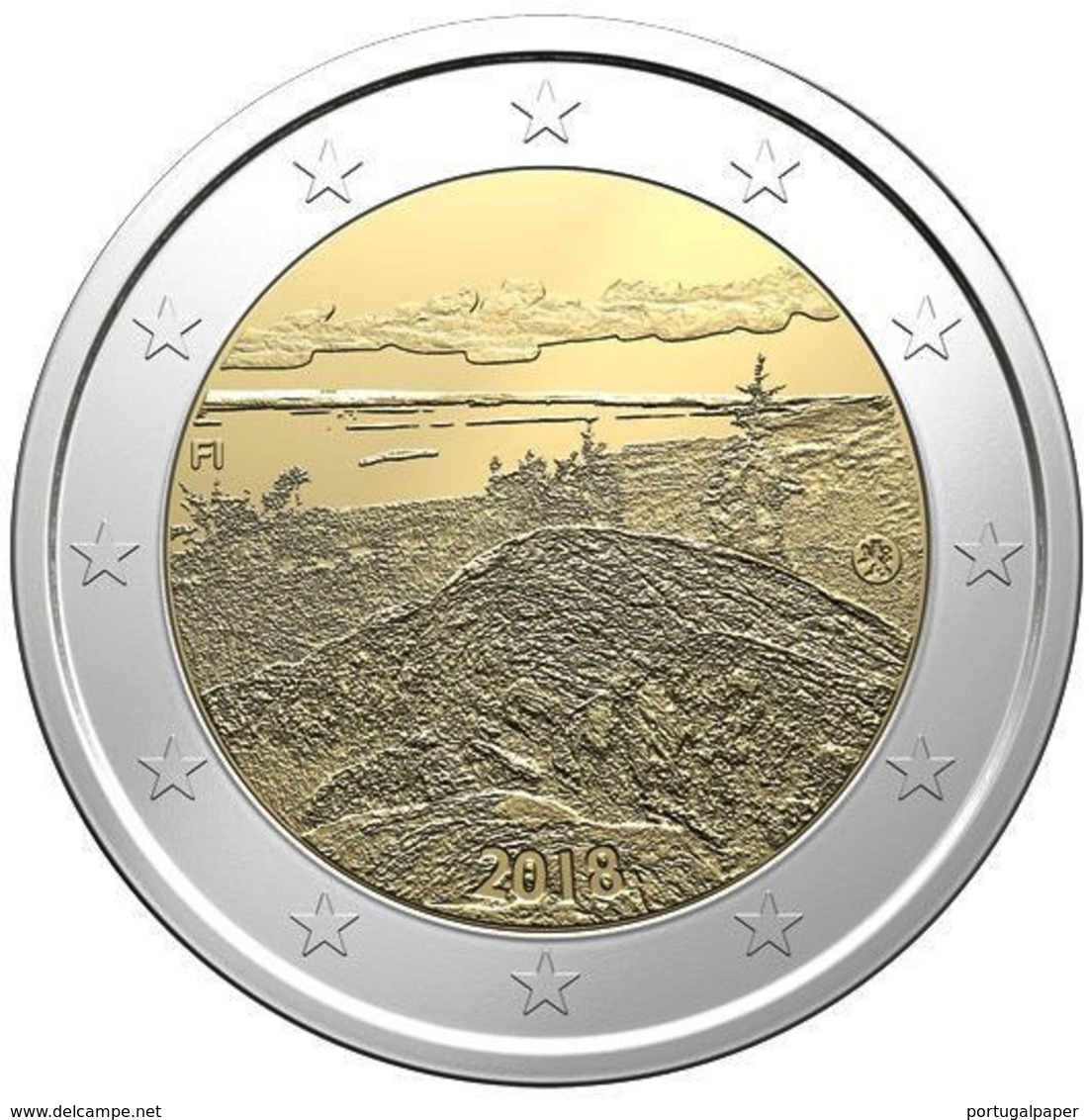 Finlândia 2euro Cc - Paisagem De Koli - 2018    UNC - Finlande