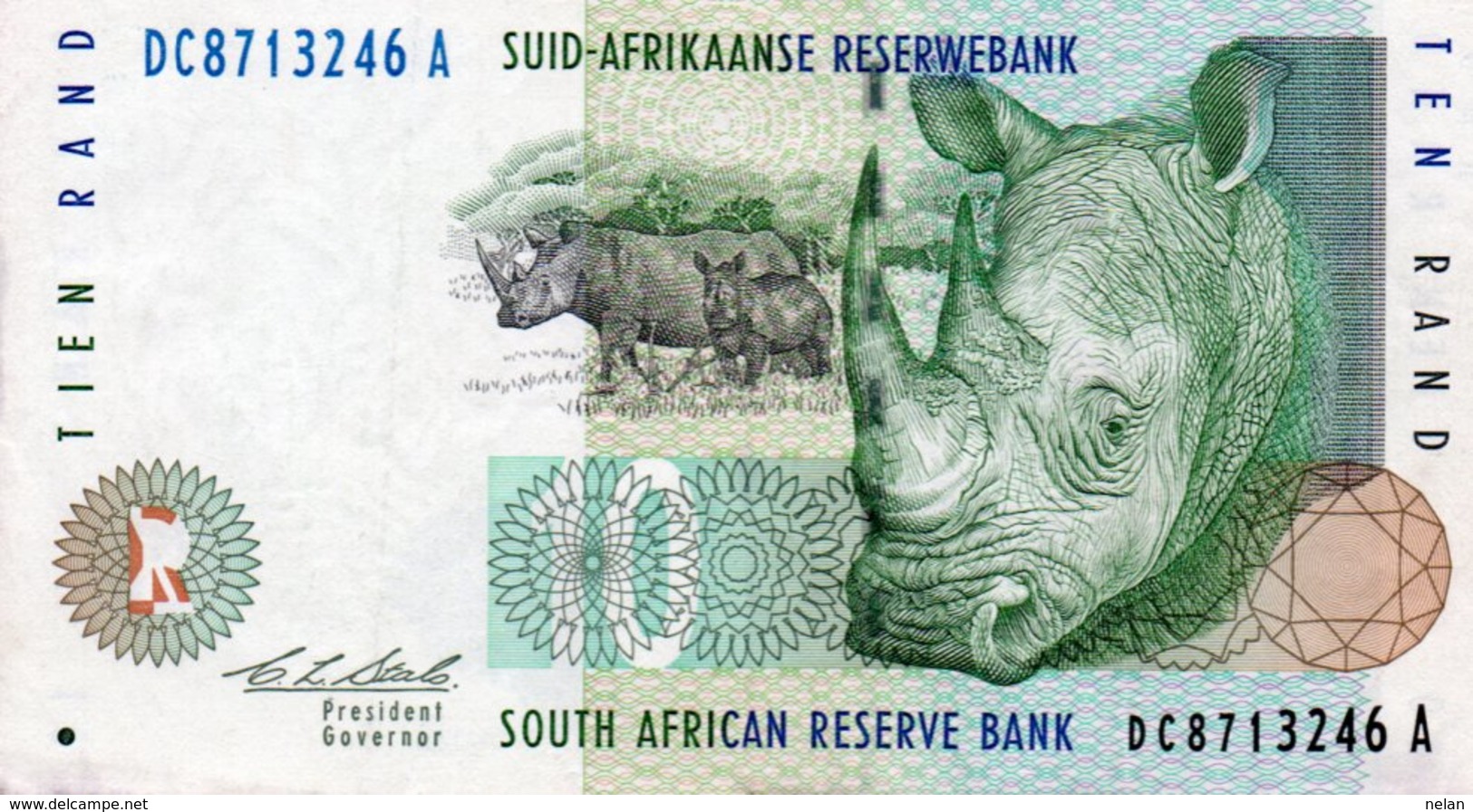 SUDAFRICA 10 RAND 1993  P-123 - South Africa