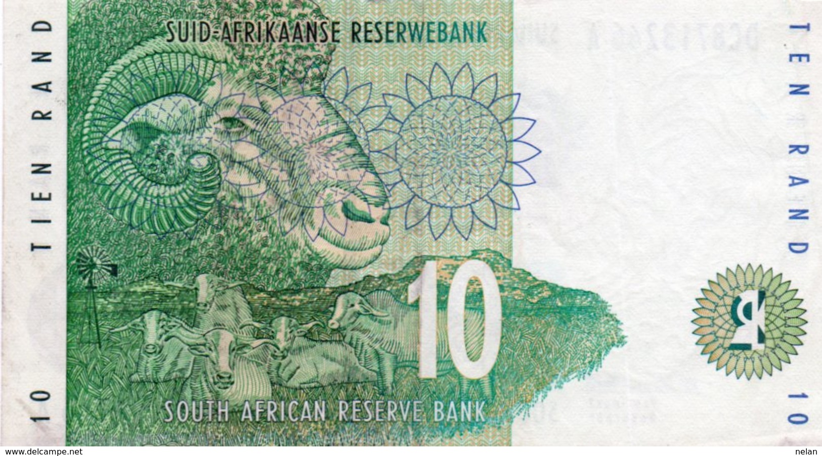 SUDAFRICA 10 RAND 1993  P-123 - Sudafrica